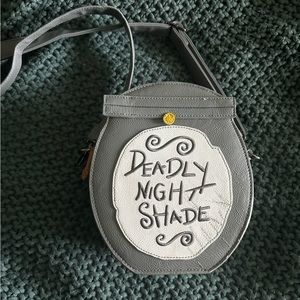Nightmare Before Christmas Deadly Night Shade Crossbody Purse glow in the dark